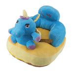 Baby Support Sofa Adjustable Angle Stable Electric Infant Sit Up Chair Floor Seat Plush Lounger for Household Horse
