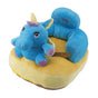 Baby Support Sofa Adjustable Angle Stable Electric Infant Sit Up Chair Floor Seat Plush Lounger for Household Horse