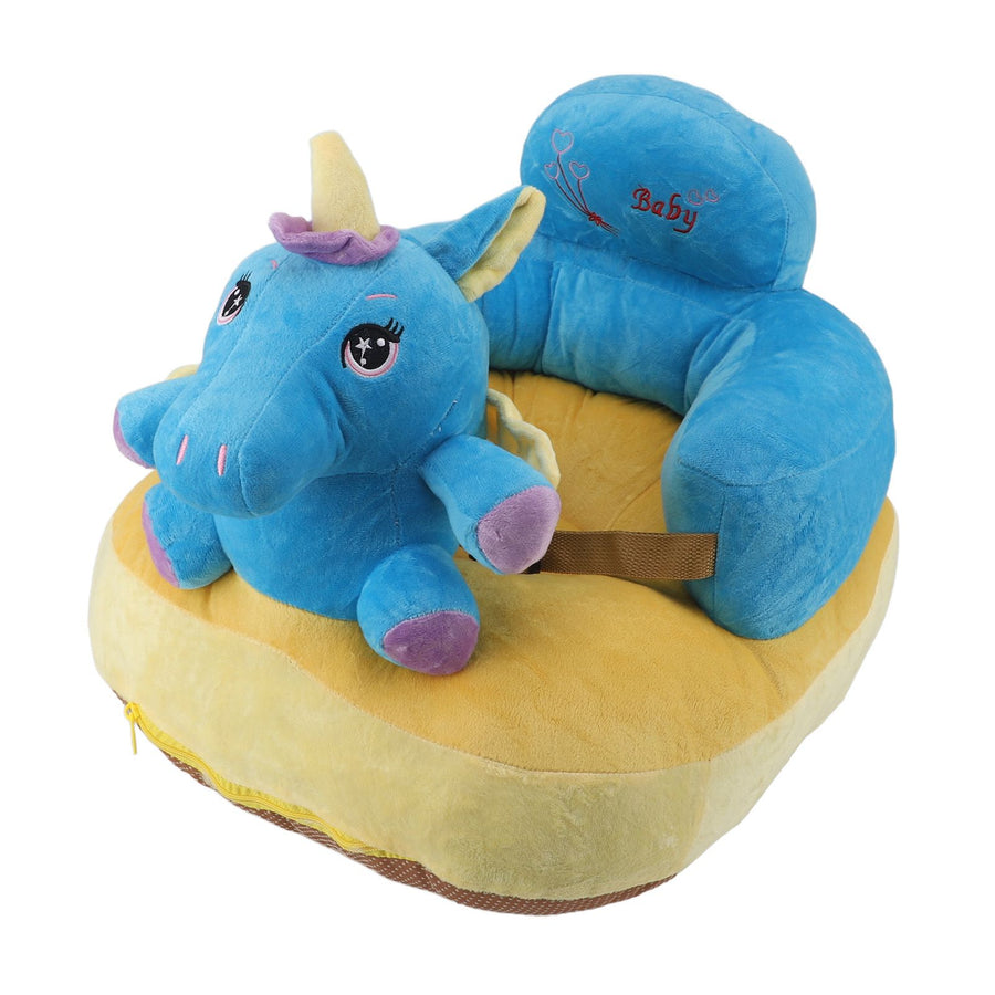 Baby Support Sofa Adjustable Angle Stable Electric Infant Sit Up Chair Floor Seat Plush Lounger for Household Horse