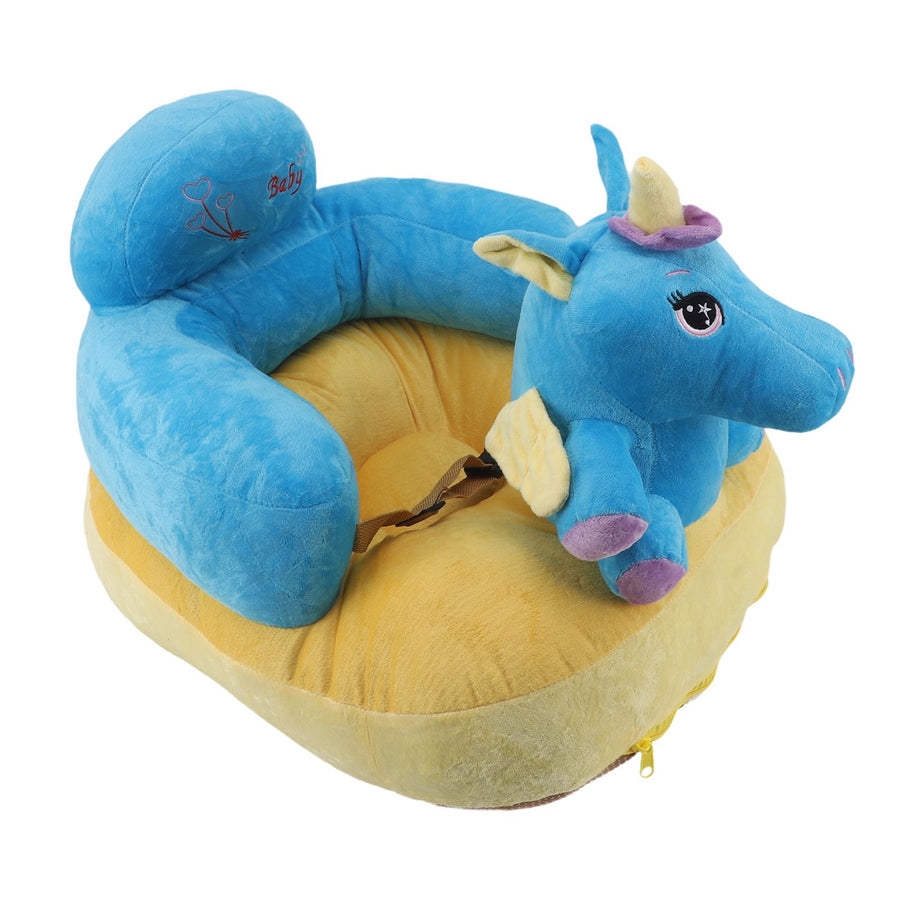 Baby Support Sofa Adjustable Angle Stable Electric Infant Sit Up Chair Floor Seat Plush Lounger for Household Horse