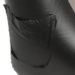 Inflatable Sofa Chair PVC Flocked Inflatable Chair Blow Up Couch for Living Rooms Camping Trips Travel Brown