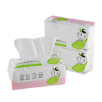 60Pcs Bag Skin Friendly Wet and Dry Dual Use Cotton Tissue Disposable Portable Tissue Paper