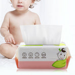 60Pcs Bag Skin Friendly Wet and Dry Dual Use Cotton Tissue Disposable Portable Tissue Paper