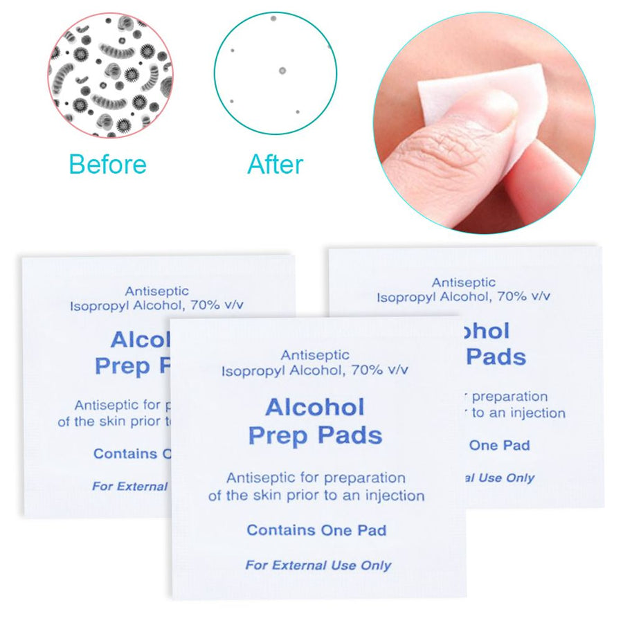 100Pcs Portable Disposable Non Woven Wipe Pad Cleaning Pads Wet Paper