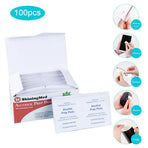 100Pcs Portable Disposable Non Woven Wipe Pad Cleaning Pads Wet Paper