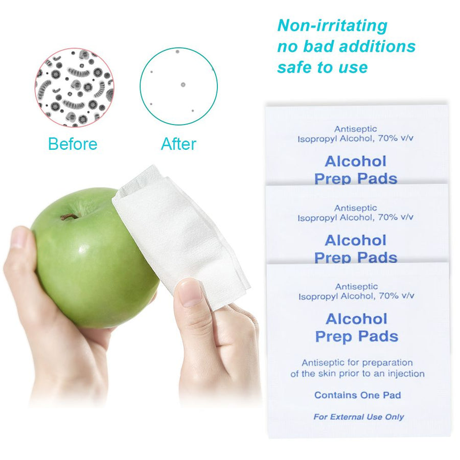 100Pcs Portable Disposable Non Woven Wipe Pad Cleaning Pads Wet Paper