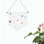 3pcs Pin Wall Display Blank Banners Badge Lapel Brooch Display Pendant Home Decoration AccessoriesWhite M