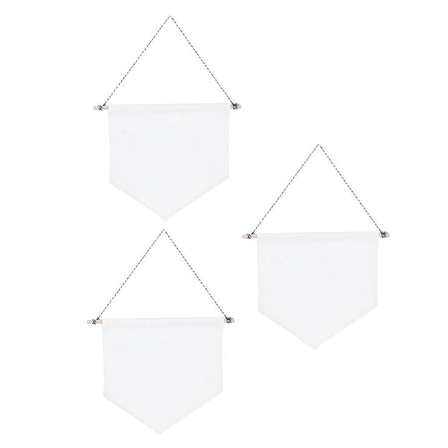3pcs Pin Wall Display Blank Banners Badge Lapel Brooch Display Pendant Home Decoration AccessoriesWhite M
