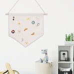 3pcs Pin Wall Display Blank Banners Badge Lapel Brooch Display Pendant Home Decoration AccessoriesBeige M