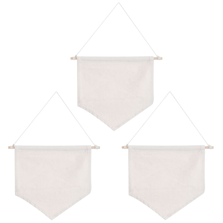 3pcs Pin Wall Display Blank Banners Badge Lapel Brooch Display Pendant Home Decoration AccessoriesBeige M