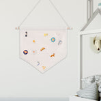 3pcs Pin Wall Display Blank Banners Badge Lapel Brooch Display Pendant Home Decoration AccessoriesBeige M