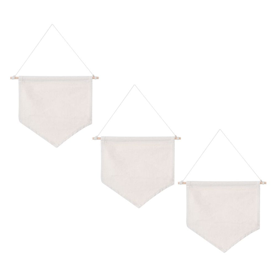 3pcs Pin Wall Display Blank Banners Badge Lapel Brooch Display Pendant Home Decoration AccessoriesBeige M