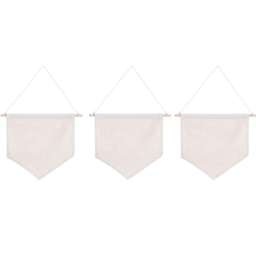 3pcs Pin Wall Display Blank Banners Badge Lapel Brooch Display Pendant Home Decoration AccessoriesBeige M