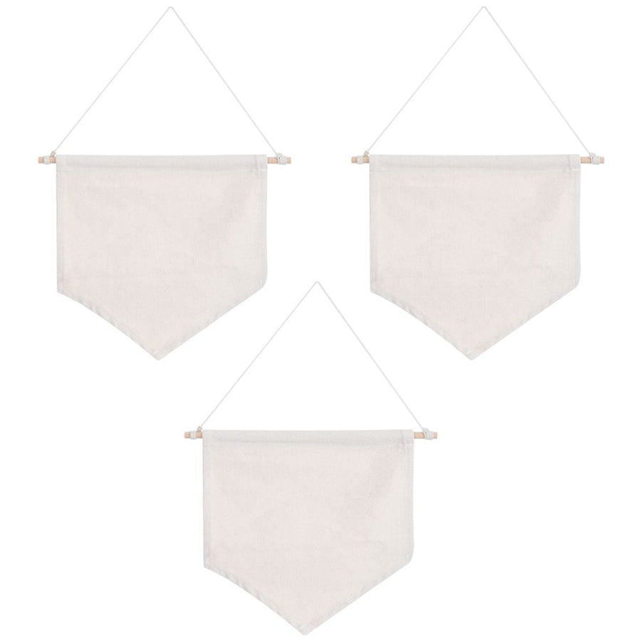 3pcs Pin Wall Display Blank Banners Badge Lapel Brooch Display Pendant Home Decoration AccessoriesBeige M
