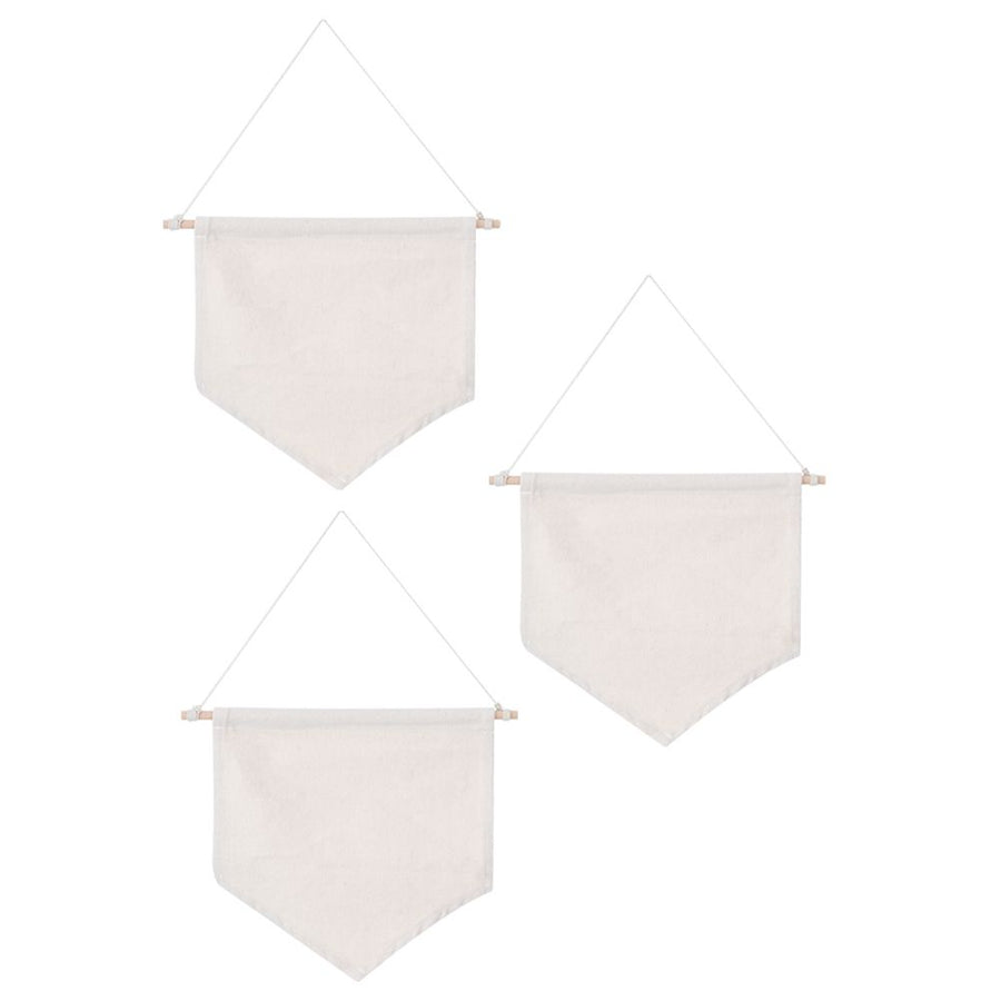 3pcs Pin Wall Display Blank Banners Badge Lapel Brooch Display Pendant Home Decoration AccessoriesBeige M