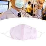 3Pcs Washable Cotton Face Cover Dust Proof Breathable Mouth Muffle for Adult Men Women Use(Pink )