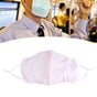 3Pcs Washable Cotton Face Cover Dust Proof Breathable Mouth Muffle for Adult Men Women Use(Pink )