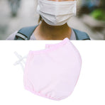 3Pcs Washable Cotton Face Cover Dust Proof Breathable Mouth Muffle for Adult Men Women Use(Pink )