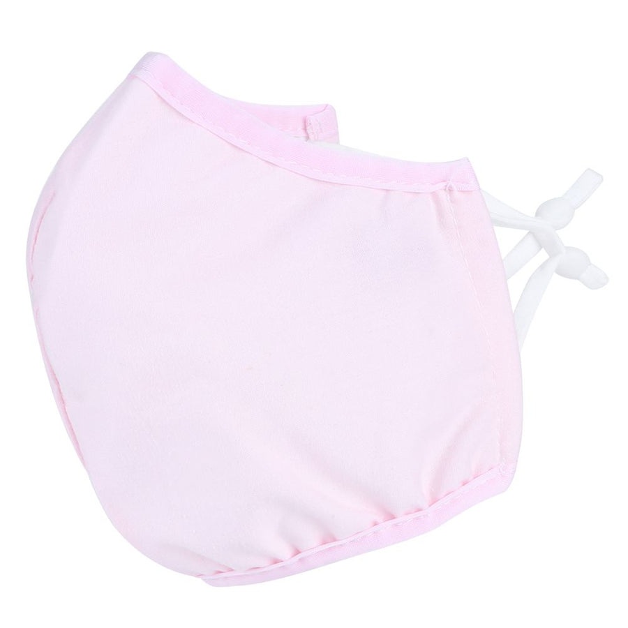 3Pcs Washable Cotton Face Cover Dust Proof Breathable Mouth Muffle for Adult Men Women Use(Pink )