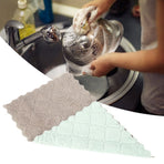 8pcs Soft Double-Sided Cleaning Cloth Water Absorption Dish Towel Kitchen Cleaning Tool