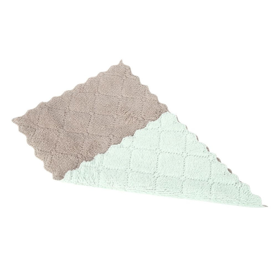 8pcs Soft Double-Sided Cleaning Cloth Water Absorption Dish Towel Kitchen Cleaning Tool