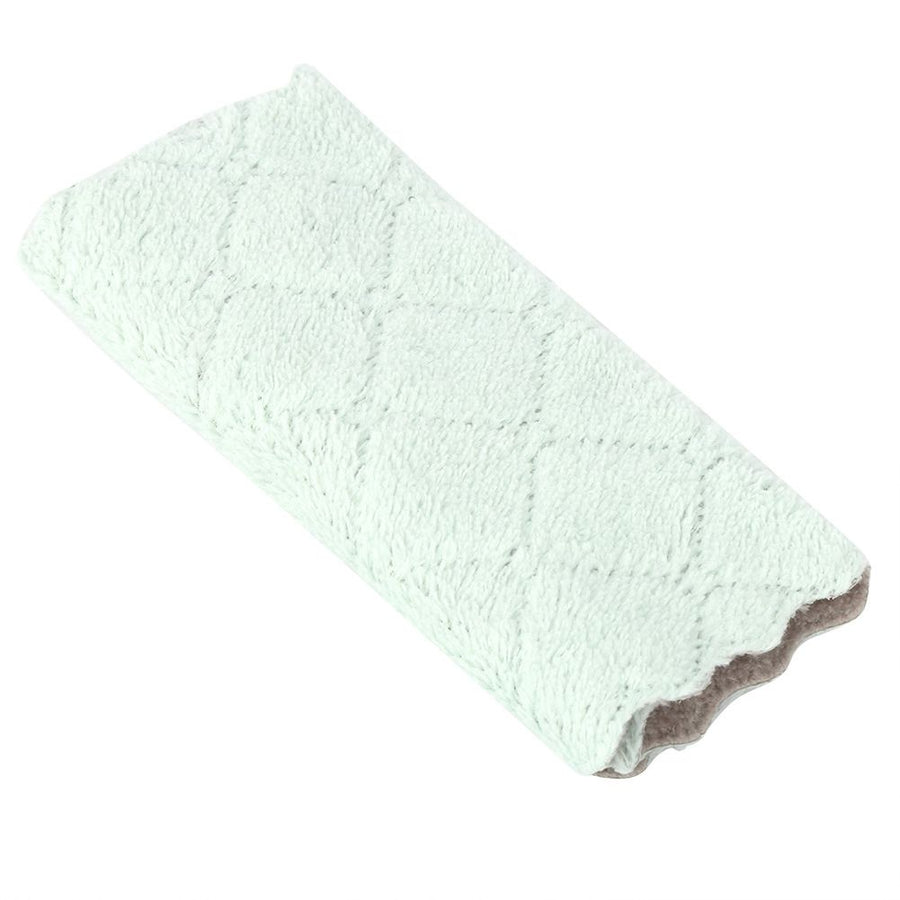 8pcs Soft Double-Sided Cleaning Cloth Water Absorption Dish Towel Kitchen Cleaning Tool