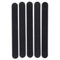 5pcs Sanding Nail File Double Sided Round Head Nail File Salon Nail Art Tool Black