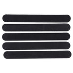 5pcs Sanding Nail File Double Sided Round Head Nail File Salon Nail Art Tool Black