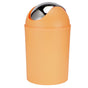 Mini Flip Lid Home Living Room Bedroom Desktop Bedside Plastic Trash Can Garbage BinOrange