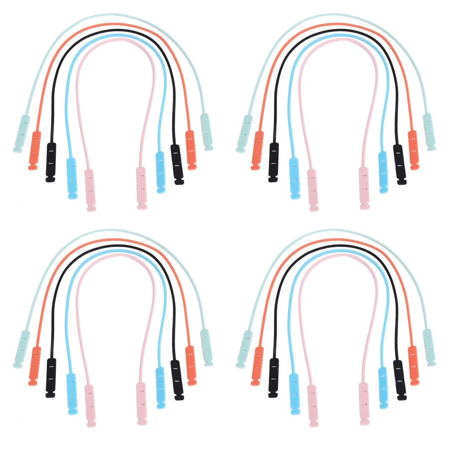 4Set Universal Soft Silicone Elastic MouthMuffle Strap Belt for Doctor Nurse Teacher Use
