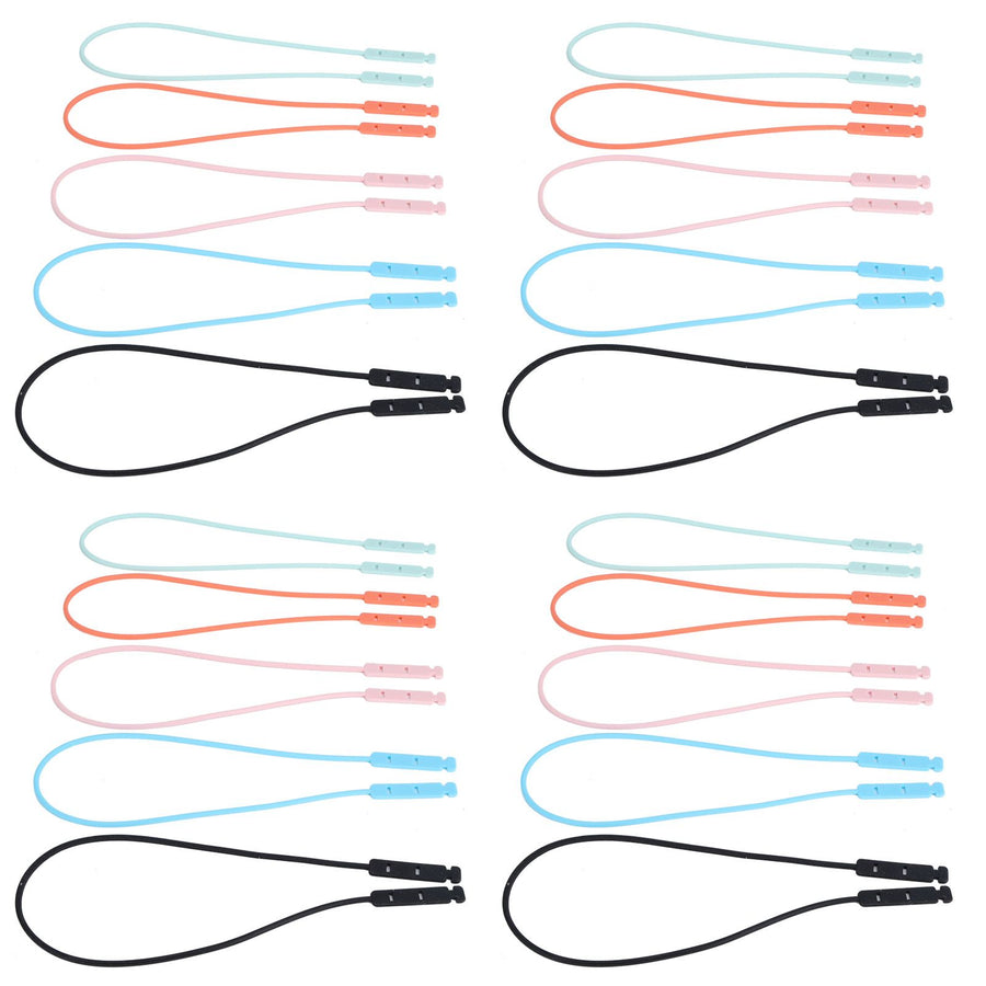 4Set Universal Soft Silicone Elastic MouthMuffle Strap Belt for Doctor Nurse Teacher Use