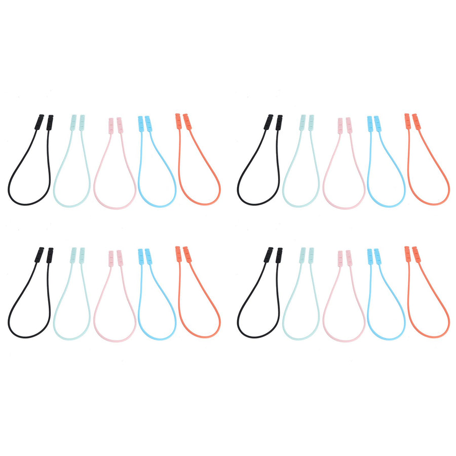 4Set Universal Soft Silicone Elastic MouthMuffle Strap Belt for Doctor Nurse Teacher Use