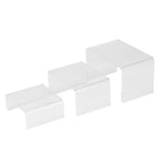 3pcs / Set Acrylic Doll Toy Figure Display Riser Rack Transparent Jewelry Display Stand