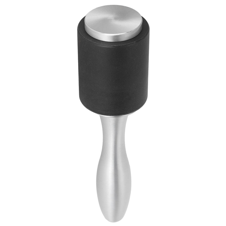 Leather Craft Hammer DIY Handcraft Hand Made Nylon Carving Engraving Punching Tools(Aluminum Alloy Handle SingleHead Black )