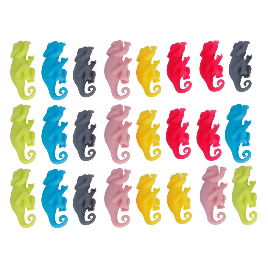 5Set Drink Markers Cute Animal Shaped Silicone Wine Glass Tag Identifier Drinkware Tools