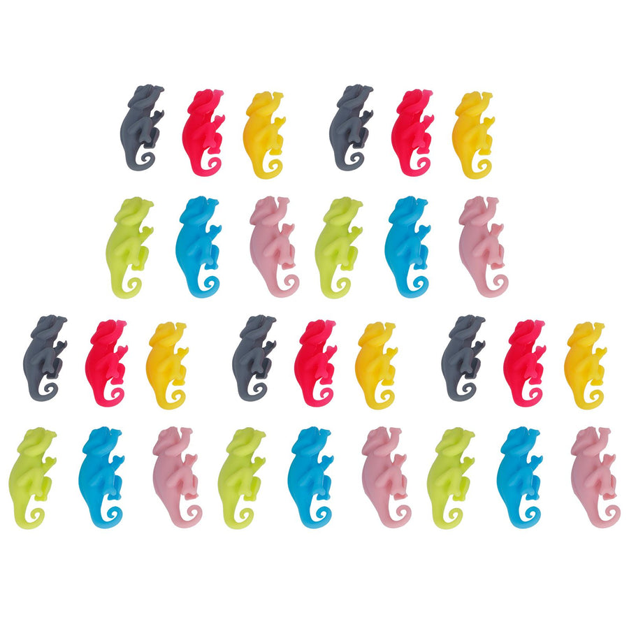 5Set Drink Markers Cute Animal Shaped Silicone Wine Glass Tag Identifier Drinkware Tools