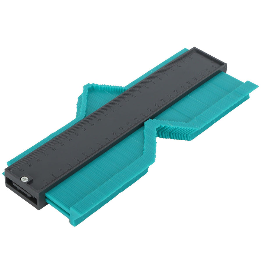 Contour Ruler Duplicator with Lock Irregular Outline Measuring Tool Carpentry AccessoryGreen L 250mm / 10in