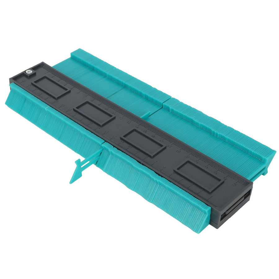 Contour Ruler Duplicator with Lock Irregular Outline Measuring Tool Carpentry AccessoryGreen L 250mm / 10in