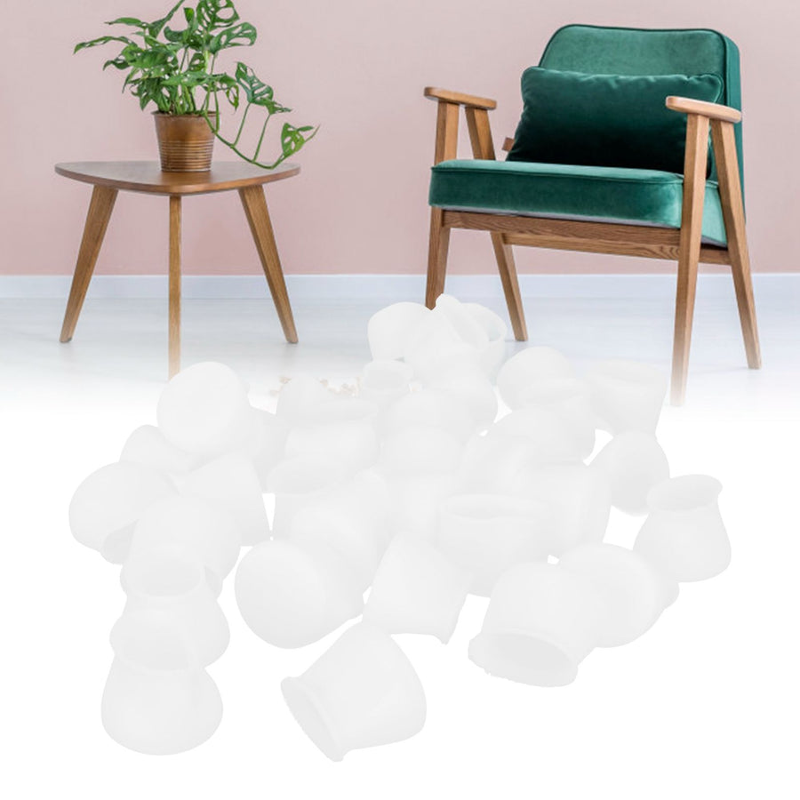 36Pcs Furniture Protection Cover Scratch Resistant Silicone Chair Leg Cap Pad Floor Protector