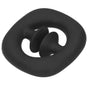 Silicone Hand Grip Hand Muscle Exercise Strength Training Massage Grip Stress Relief Toy(Black )