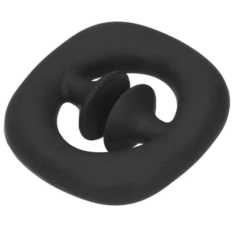 Silicone Hand Grip Hand Muscle Exercise Strength Training Massage Grip Stress Relief Toy(Black )