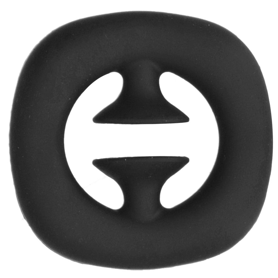 Silicone Hand Grip Hand Muscle Exercise Strength Training Massage Grip Stress Relief Toy(Black )
