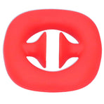 Silicone Hand Grip Hand Muscle Exercise Strength Training Massage Grip Stress Relief Toy(Red )