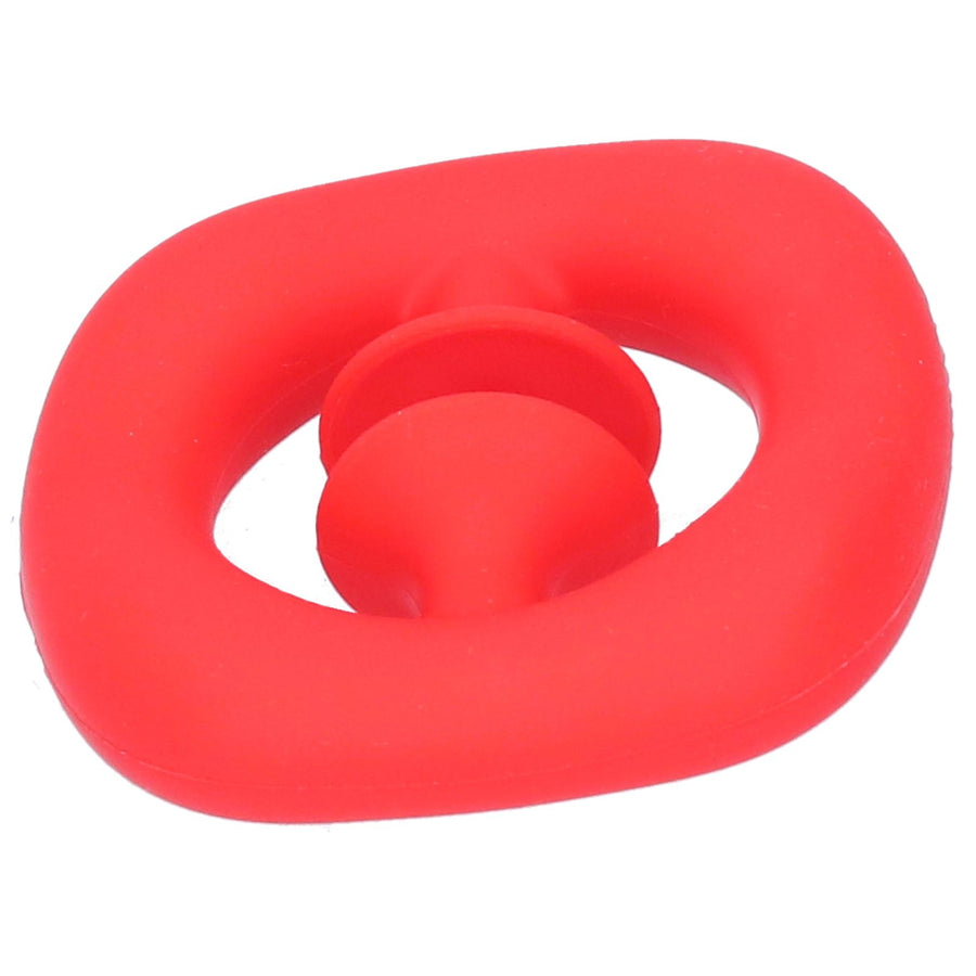 Silicone Hand Grip Hand Muscle Exercise Strength Training Massage Grip Stress Relief Toy(Red )