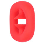 Silicone Hand Grip Hand Muscle Exercise Strength Training Massage Grip Stress Relief Toy(Red )
