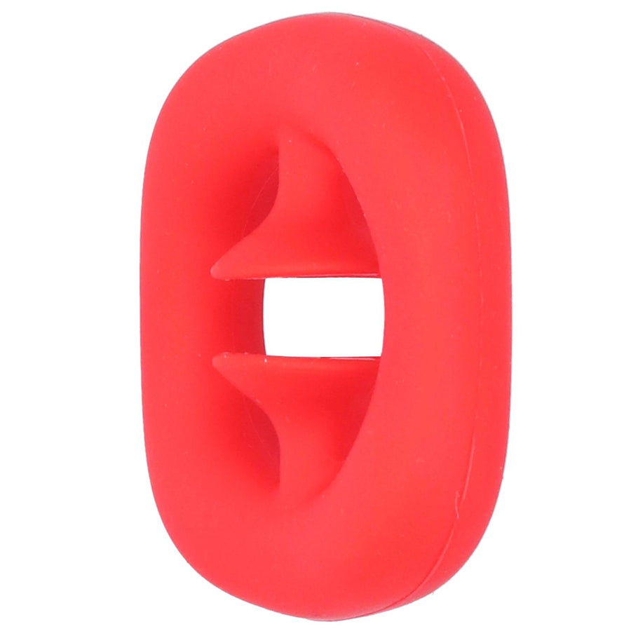 Silicone Hand Grip Hand Muscle Exercise Strength Training Massage Grip Stress Relief Toy(Red )