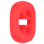 Silicone Hand Grip Hand Muscle Exercise Strength Training Massage Grip Stress Relief Toy(Red )