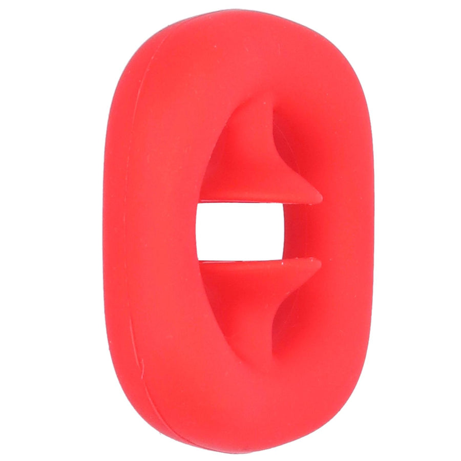 Silicone Hand Grip Hand Muscle Exercise Strength Training Massage Grip Stress Relief Toy(Red )