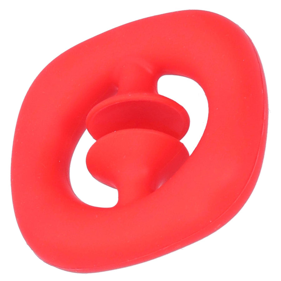 Silicone Hand Grip Hand Muscle Exercise Strength Training Massage Grip Stress Relief Toy(Red )