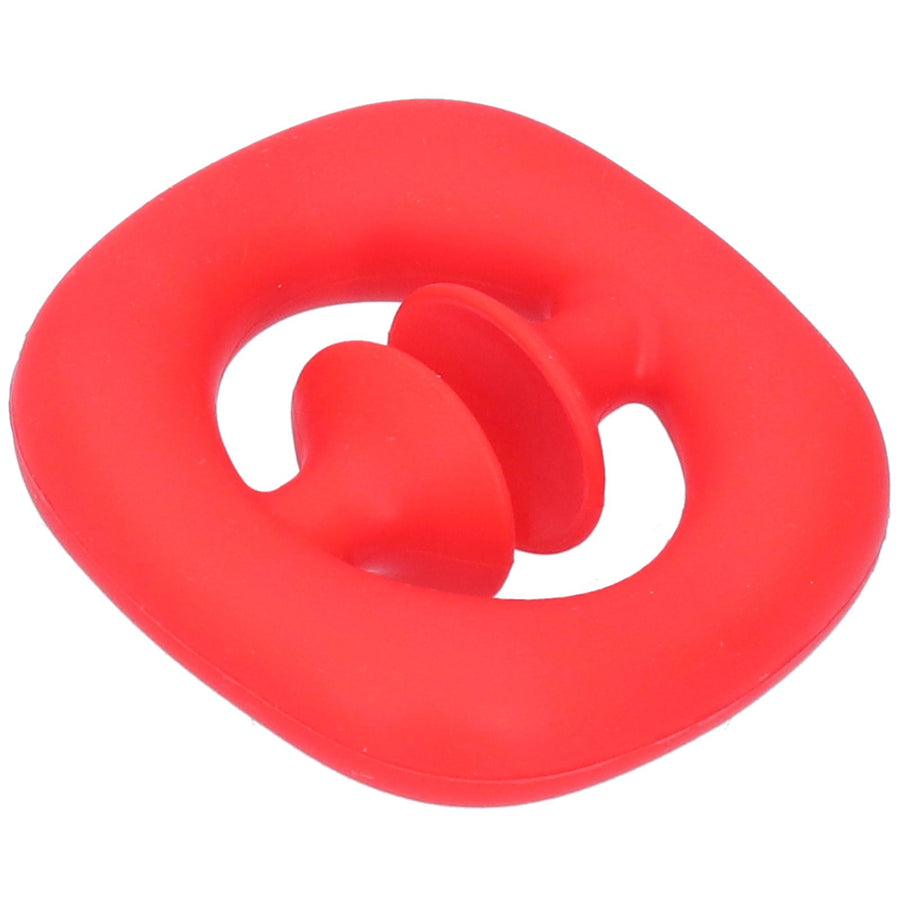 Silicone Hand Grip Hand Muscle Exercise Strength Training Massage Grip Stress Relief Toy(Red )